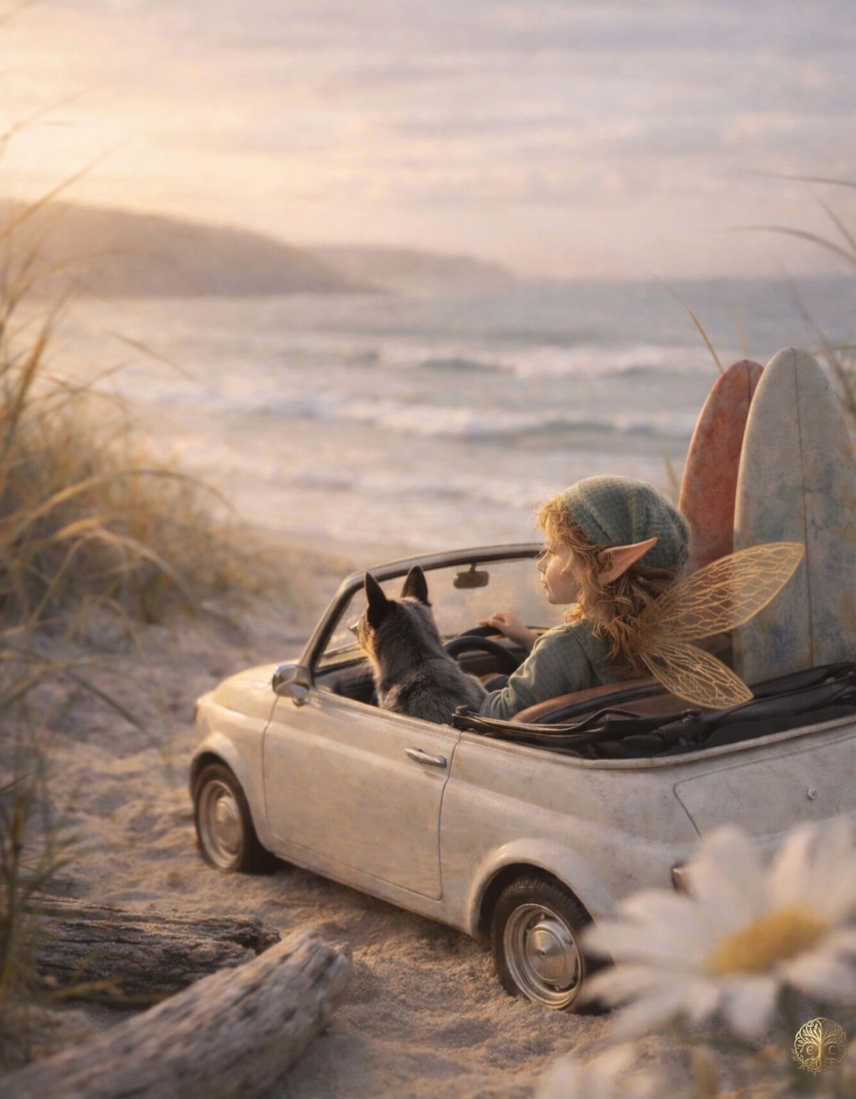 Elf Life – Tiny Cars | Seaside Daisy | Enchanted Celtic Digital Download