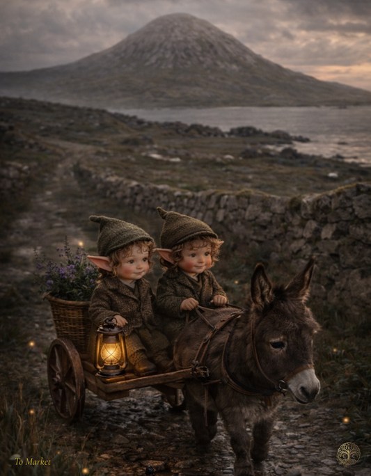 To Market | Tiny Ireland — Elf Life Digital Art Print