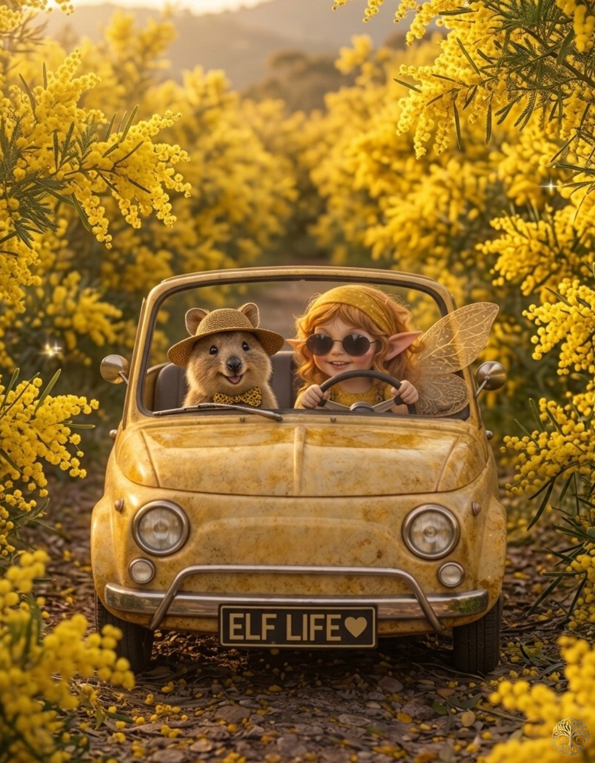 Elf Life – Tiny Cars | Wattle | Enchanted Celtic Digital Download