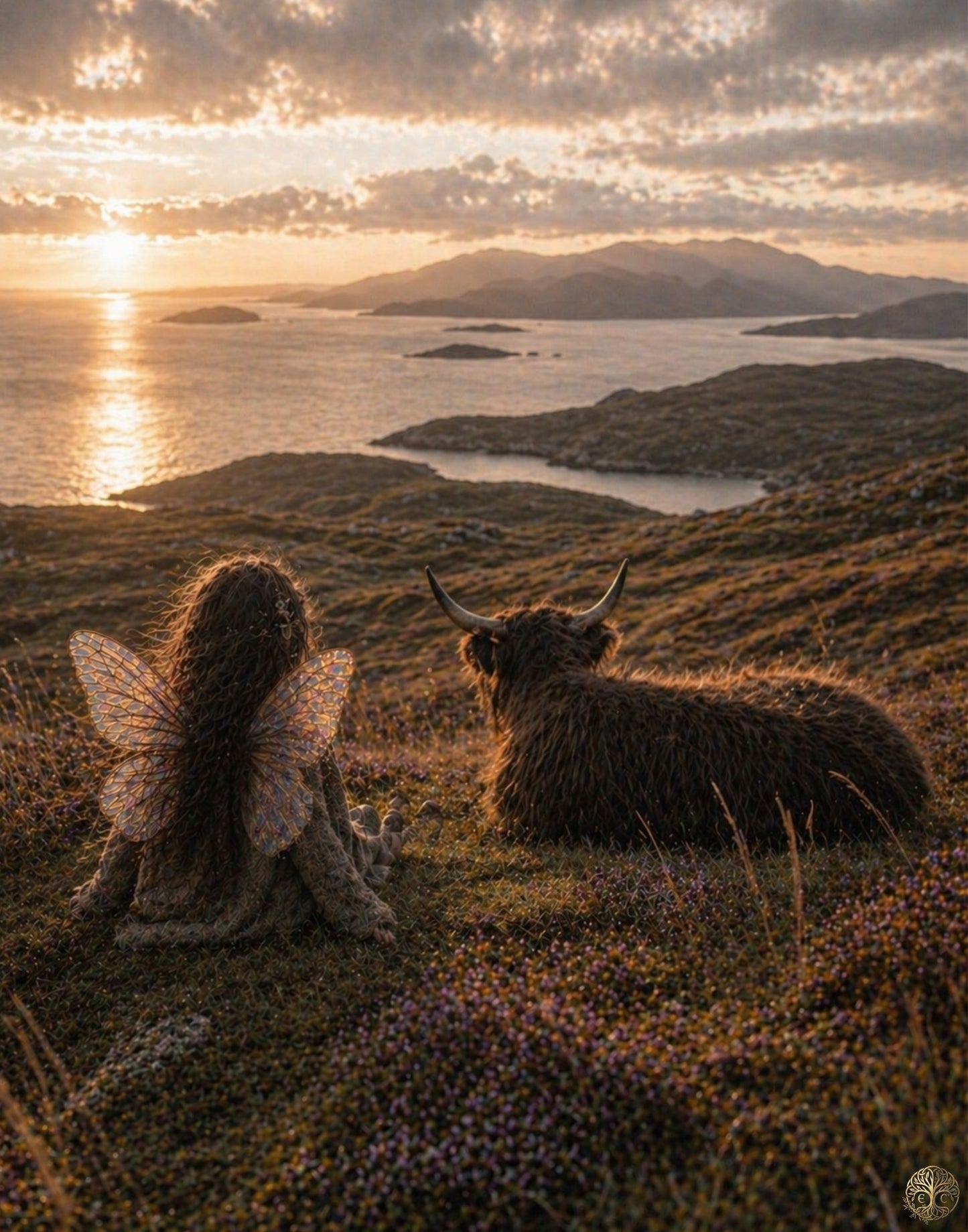 Black Coo at Sunset — Outer Hebrides