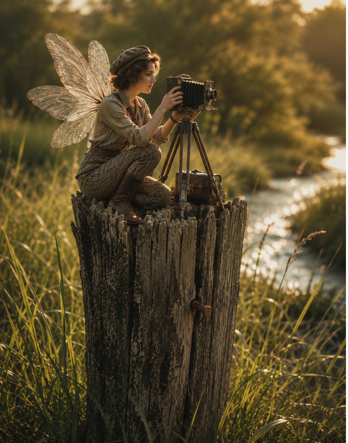 Wings & Wisteria: A 1920s Fae Collection — Five A3 Art Prints