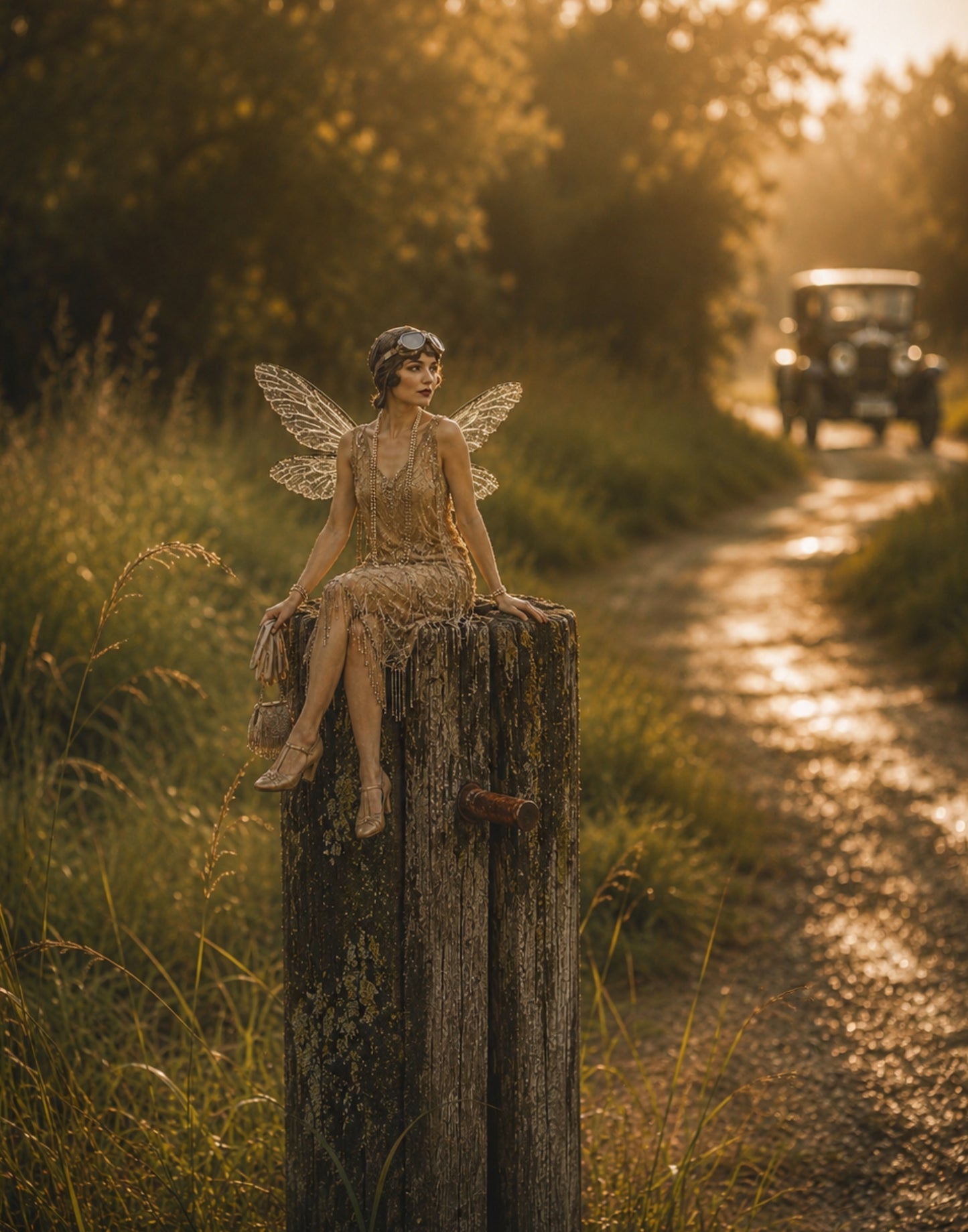 Wings & Wisteria: A 1920s Fae Collection — Five A3 Art Prints